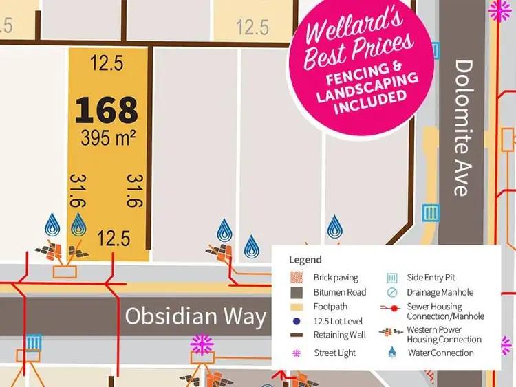 Main view of Homely land listing, Lot 168, 27 Obsidian Way, Wellard WA 6170