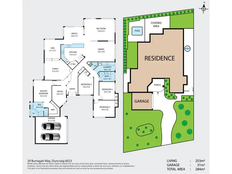 Fifth view of Homely house listing, 39 Burragah Way, Duncraig WA 6023