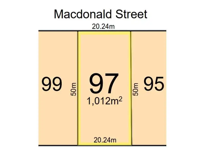 Main view of Homely land listing, 97 Macdonald Street, Coolgardie WA 6429