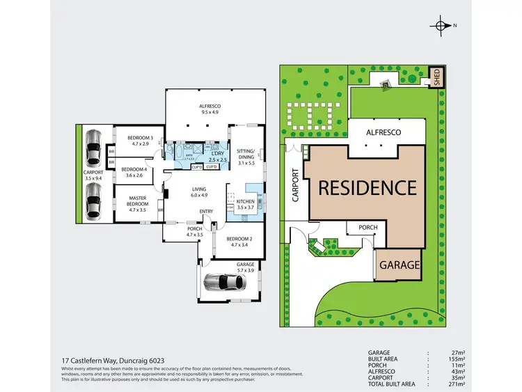 Fifth view of Homely house listing, 17 Castlefern Way, Duncraig WA 6023