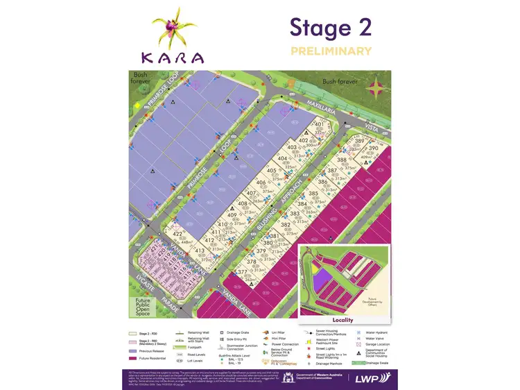 Main view of Homely land listing, Lot 401, Maxillaria Vista, Treeby WA 6164