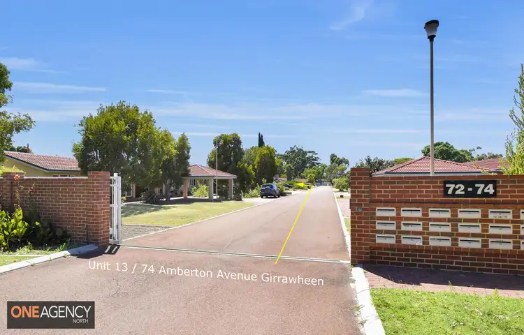 Main view of Homely townhouse listing, 13/72-74 Amberton Avenue, Girrawheen WA 6064