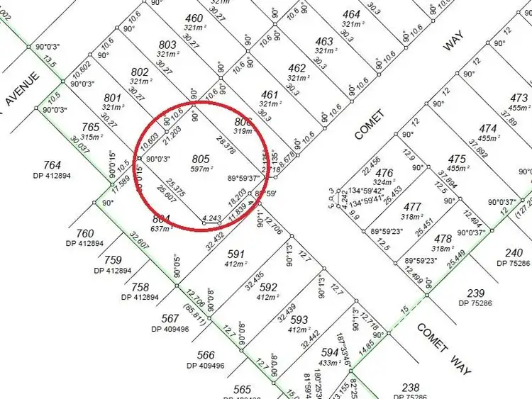 Second view of Homely land listing, Lot 805, Comet Way, Hilbert WA 6112