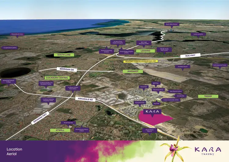 Third view of Homely land listing, Lot 543, Primrose Loop, Treeby WA 6164