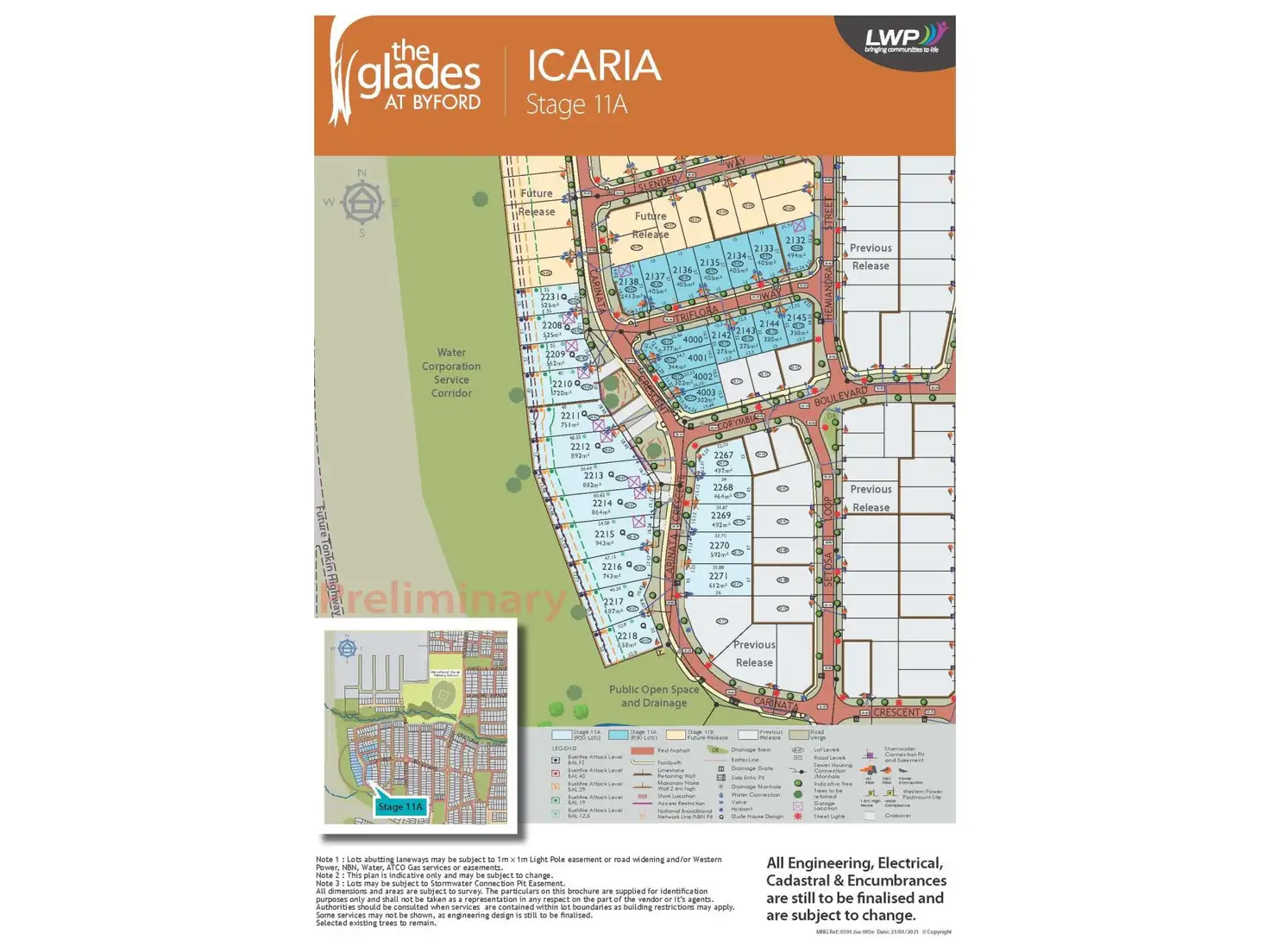 Main view of Homely land listing, Lot 2134, Triflora Way, Byford WA 6122