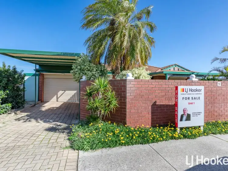 Main view of Homely villa listing, 1/9 Mathoura Street, Midland WA 6056