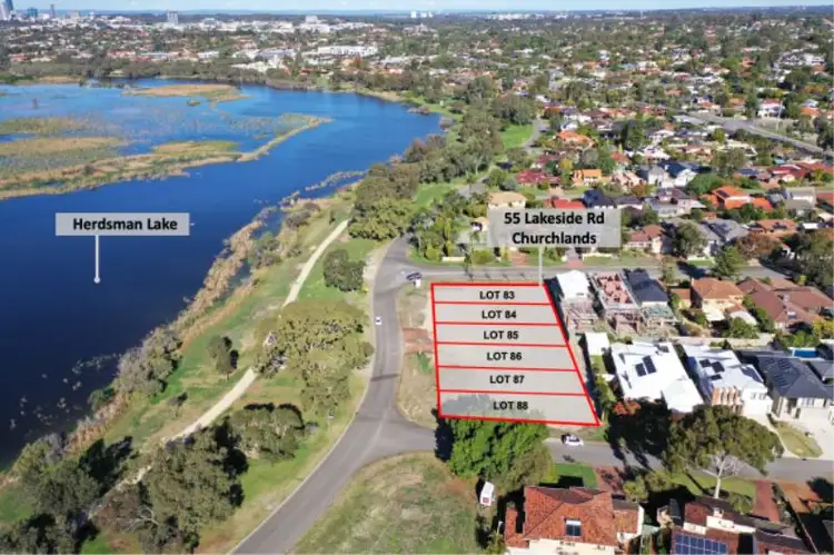 Main view of Homely land listing, 55 Lakeside Road, Churchlands WA 6018