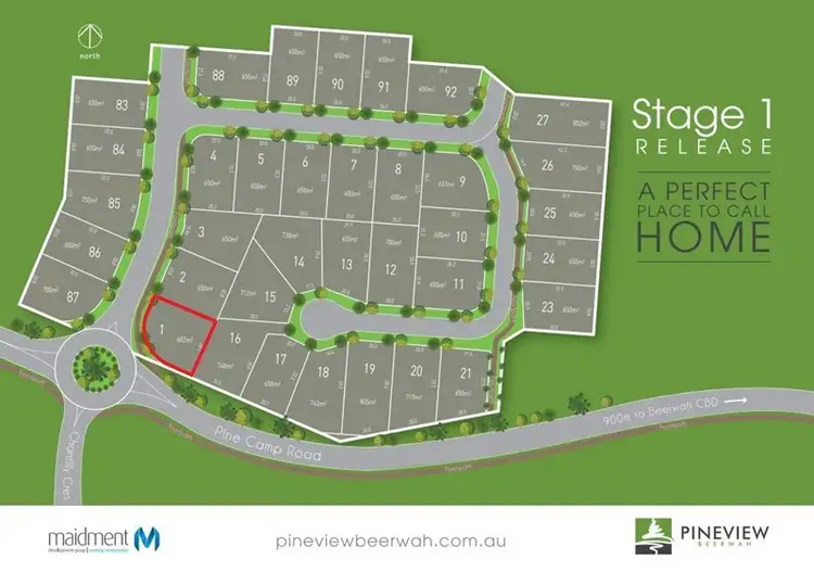 Main view of Homely land listing, Lot 1 Pineview Drive, Beerwah QLD 4519