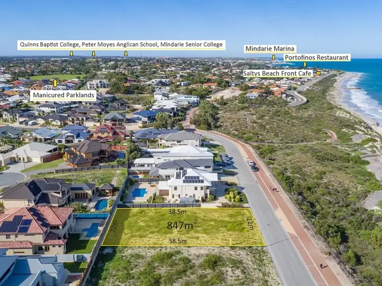 Main view of Homely land listing, 198 Ocean Drive, Quinns Rocks WA 6030