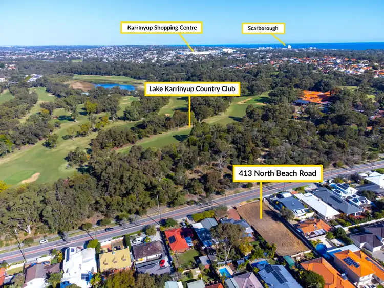 Second view of Homely land listing, LOT Proposed 1, 413 North Beach Road, Karrinyup WA 6018
