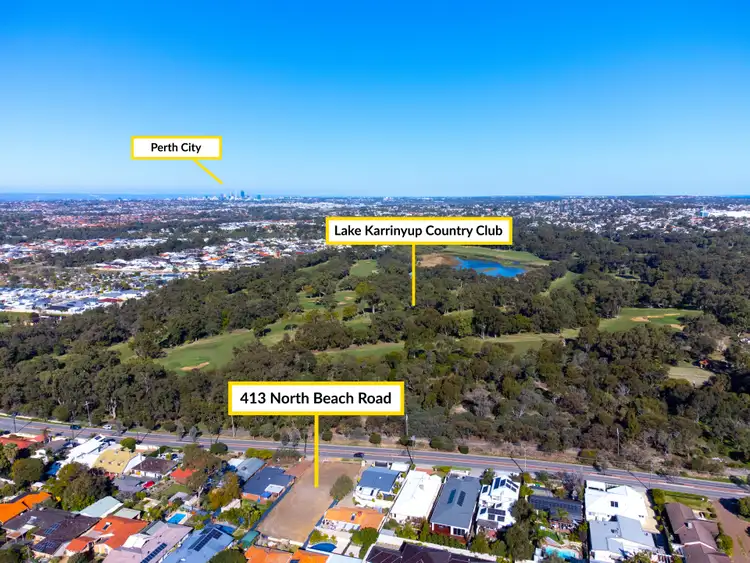 Fifth view of Homely land listing, LOT Proposed 1, 413 North Beach Road, Karrinyup WA 6018