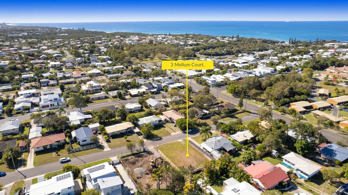 Main view of Homely land listing, 3 Mellum Court, Dicky Beach QLD 4551