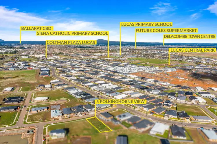 Second view of Homely land listing, 5 Polkinghorne View, Lucas VIC 3350