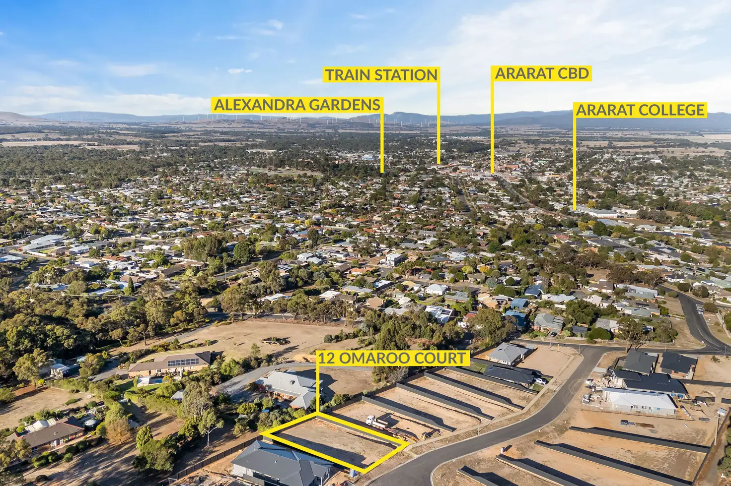 Main view of Homely land listing, 12 Omaroo Court, Ararat VIC 3377