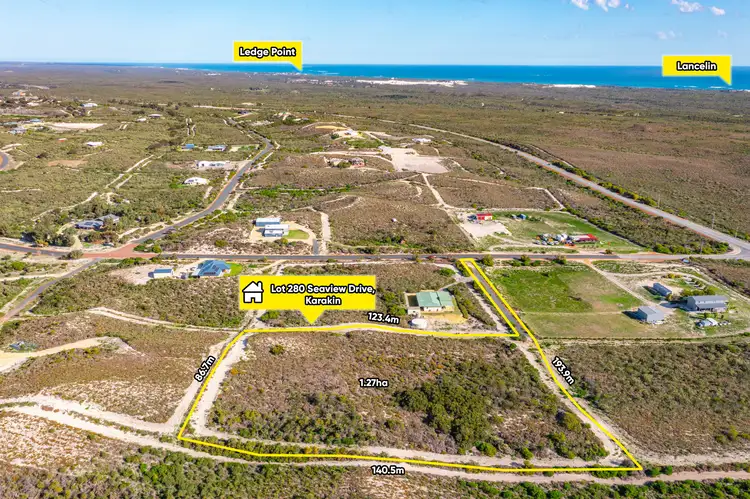 Main view of Homely land listing, LOT 280, SEAVIEW DRIVE, Karakin WA 6044