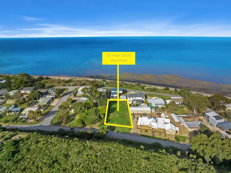 Main view of Homely land listing, 33 Main Street, Pine Point SA 5571