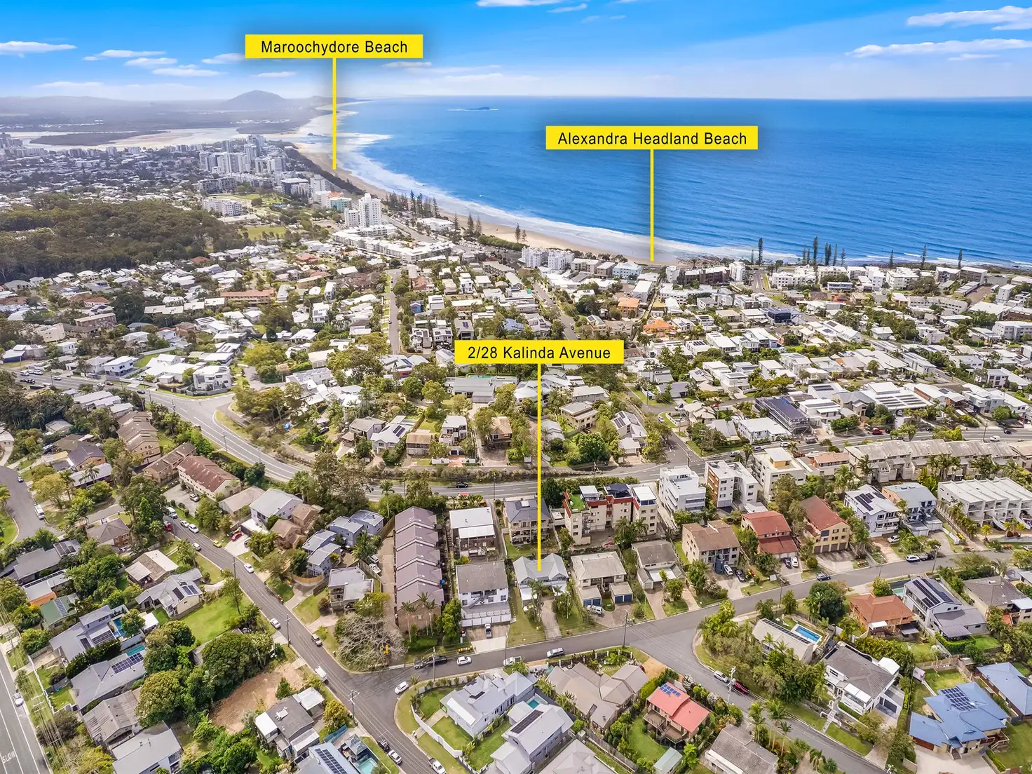 Main view of Homely semi-detached listing, 2/28 Kalinda Avenue, Mooloolaba QLD 4557