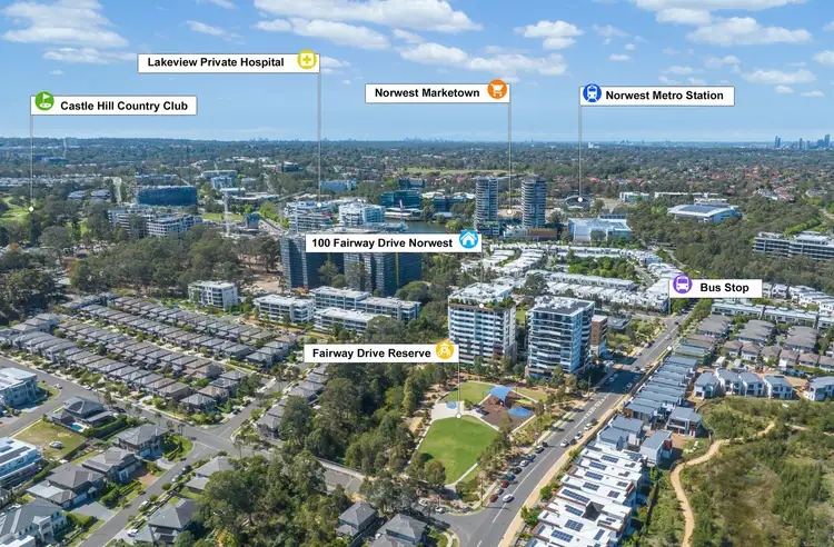 Second view of Homely apartment listing, 406/100 Fairway Drive, Norwest NSW 2153