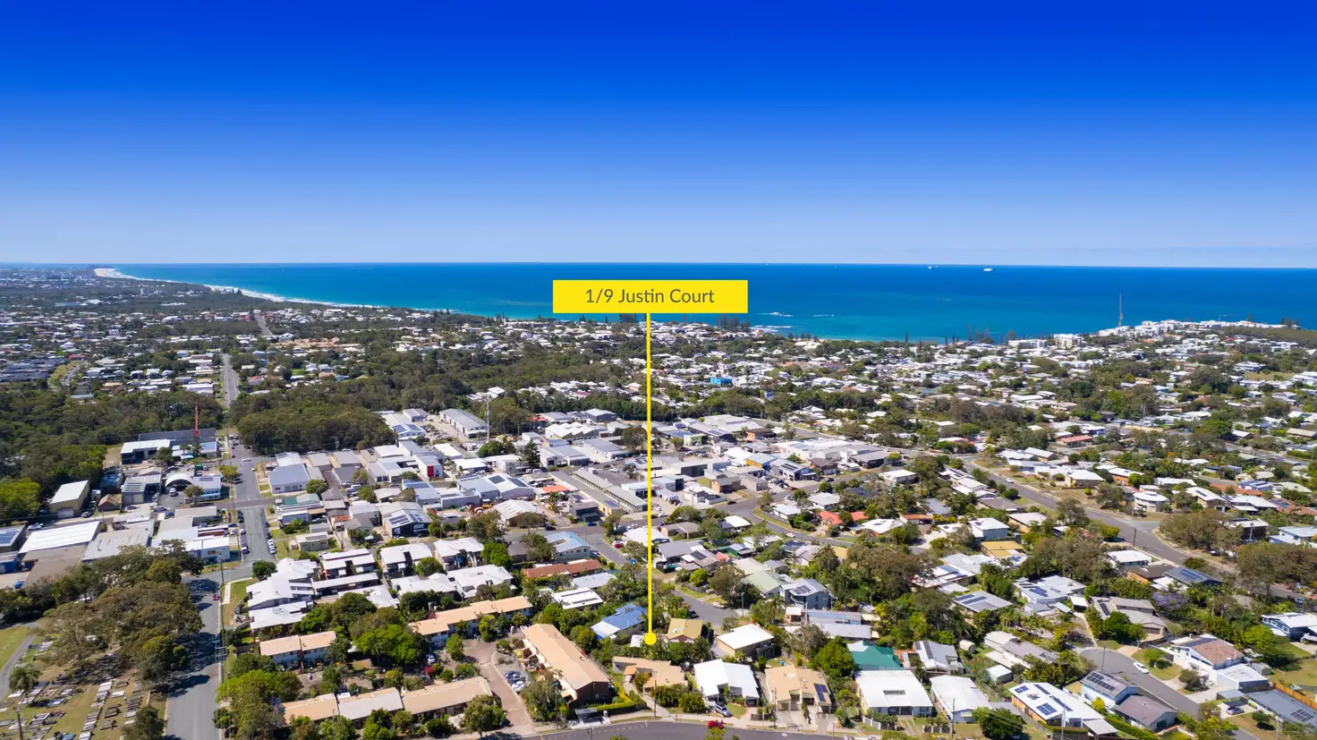 Main view of Homely unit listing, Unit 1/9 Justin Court, Moffat Beach QLD 4551