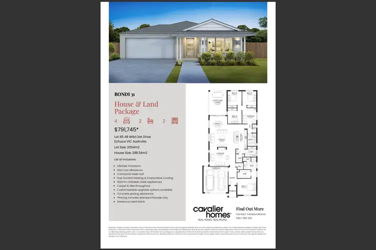 Second view of Homely land listing, (Lot 85) 48 Wild Oat Drive Echuca Fields Stage 3B, Echuca VIC 3564