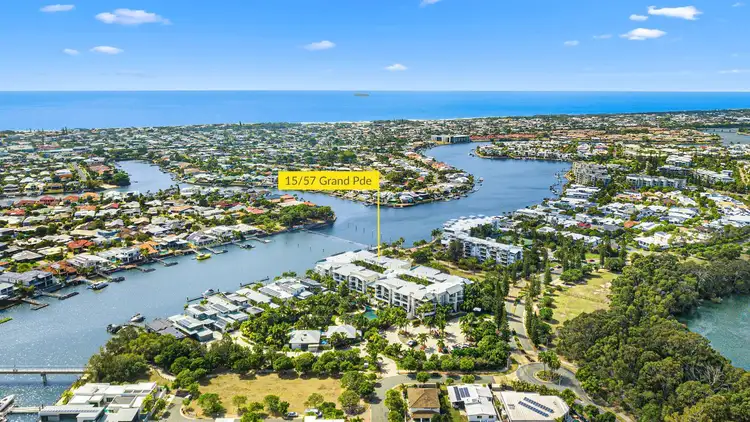 Main view of Homely unit listing, 15/57 Grand Parade, Kawana Island QLD 4575