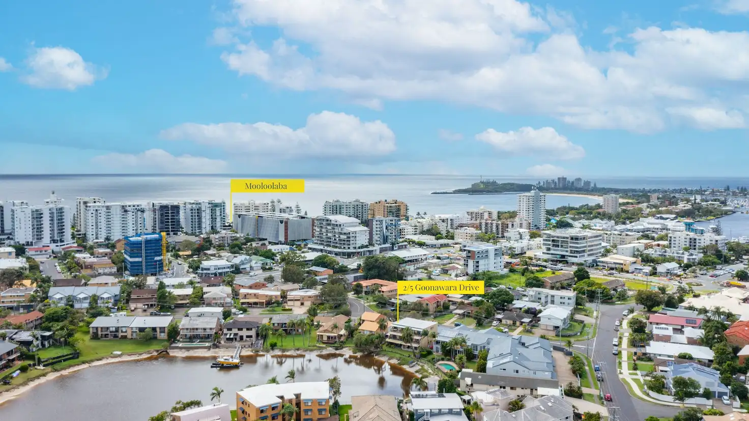 Main view of Homely unit listing, 2/5 Goonawarra Drive, Mooloolaba QLD 4557