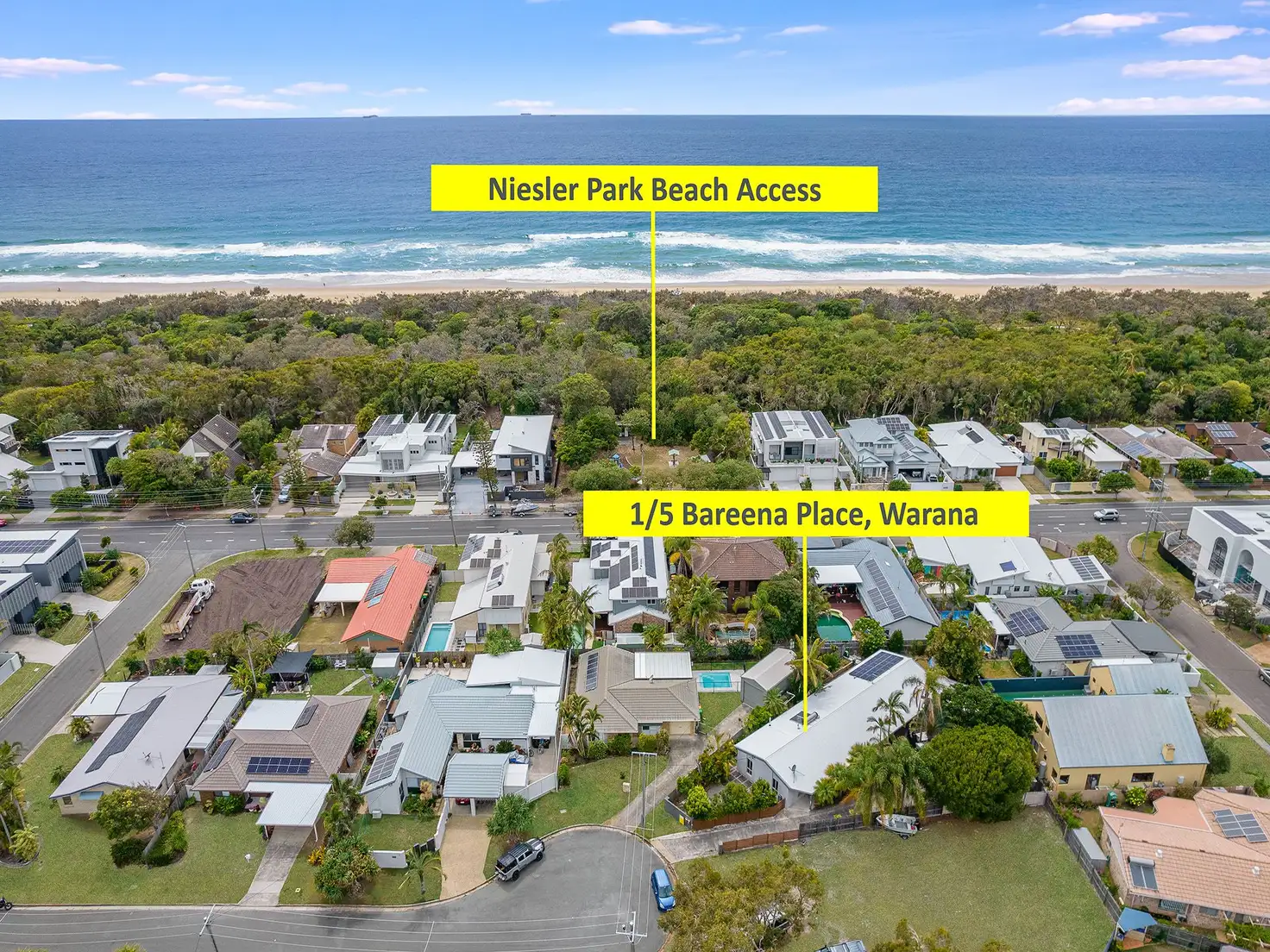 Main view of Homely semi-detached listing, 1/5 Bareena Place, Warana QLD 4575