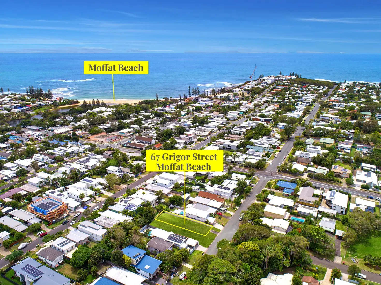 Main view of Homely land listing, 67 Grigor Street, Moffat Beach QLD 4551