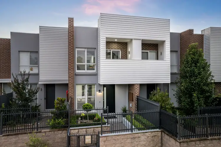 Main view of Homely townhouse listing, 187 Jamboree Avenue, Denham Court NSW 2565