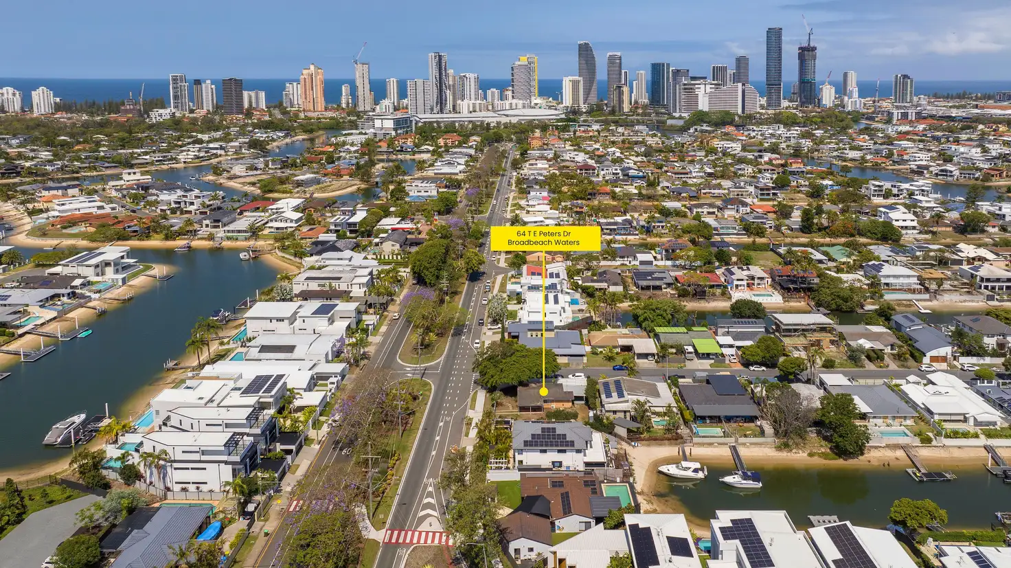 Main view of Homely house listing, 64 T E Peters Drive, Broadbeach Waters QLD 4218