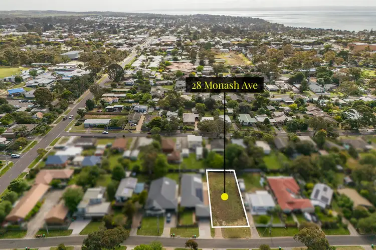 Main view of Homely land listing, 28 Monash Avenue, Cowes VIC 3922