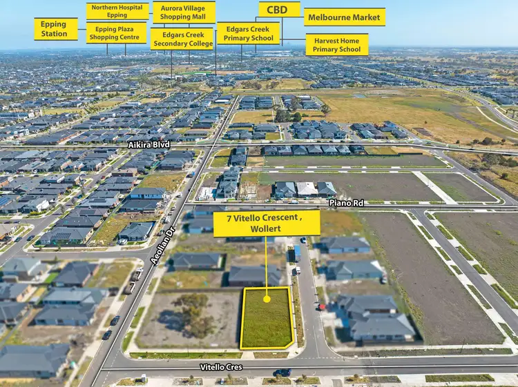 Third view of Homely land listing, 7 Vitello Crescent, Wollert VIC 3750