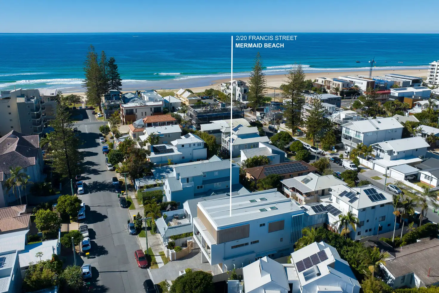 Main view of Homely semi-detached listing, 2/20 Francis Street, Mermaid Beach QLD 4218