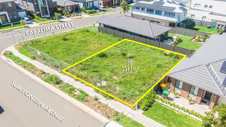 Main view of Homely land listing, 58 Turffontein Avenue, Box Hill NSW 2765