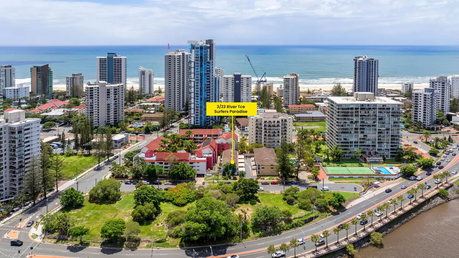 Main view of Homely townhouse listing, 3/23 River Terrace, Surfers Paradise QLD 4217