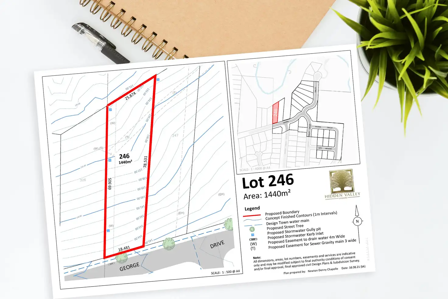 Main view of Homely land listing, Lot 246 George Drive, Chilcotts Grass NSW 2480