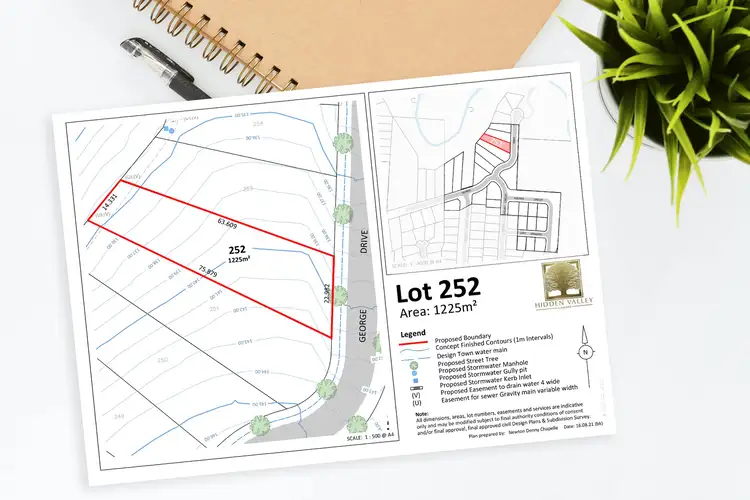 Main view of Homely land listing, Proposed Lot 252 George Drive, Chilcotts Grass NSW 2480