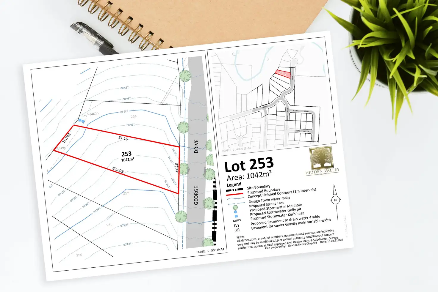 Main view of Homely land listing, Proposed Lot 253 George Drive, Chilcotts Grass NSW 2480