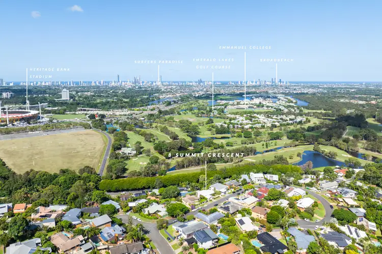 Second view of Homely house listing, 8 Summit Crescent, Carrara QLD 4211