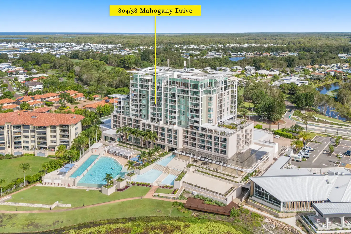 Main view of Homely unit listing, Unit 804/38 Mahogany Drive, Pelican Waters QLD 4551