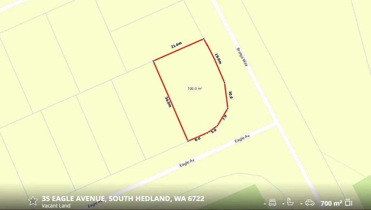 Main view of Homely land listing, 35 Eagle Avenue, South Hedland WA 6722