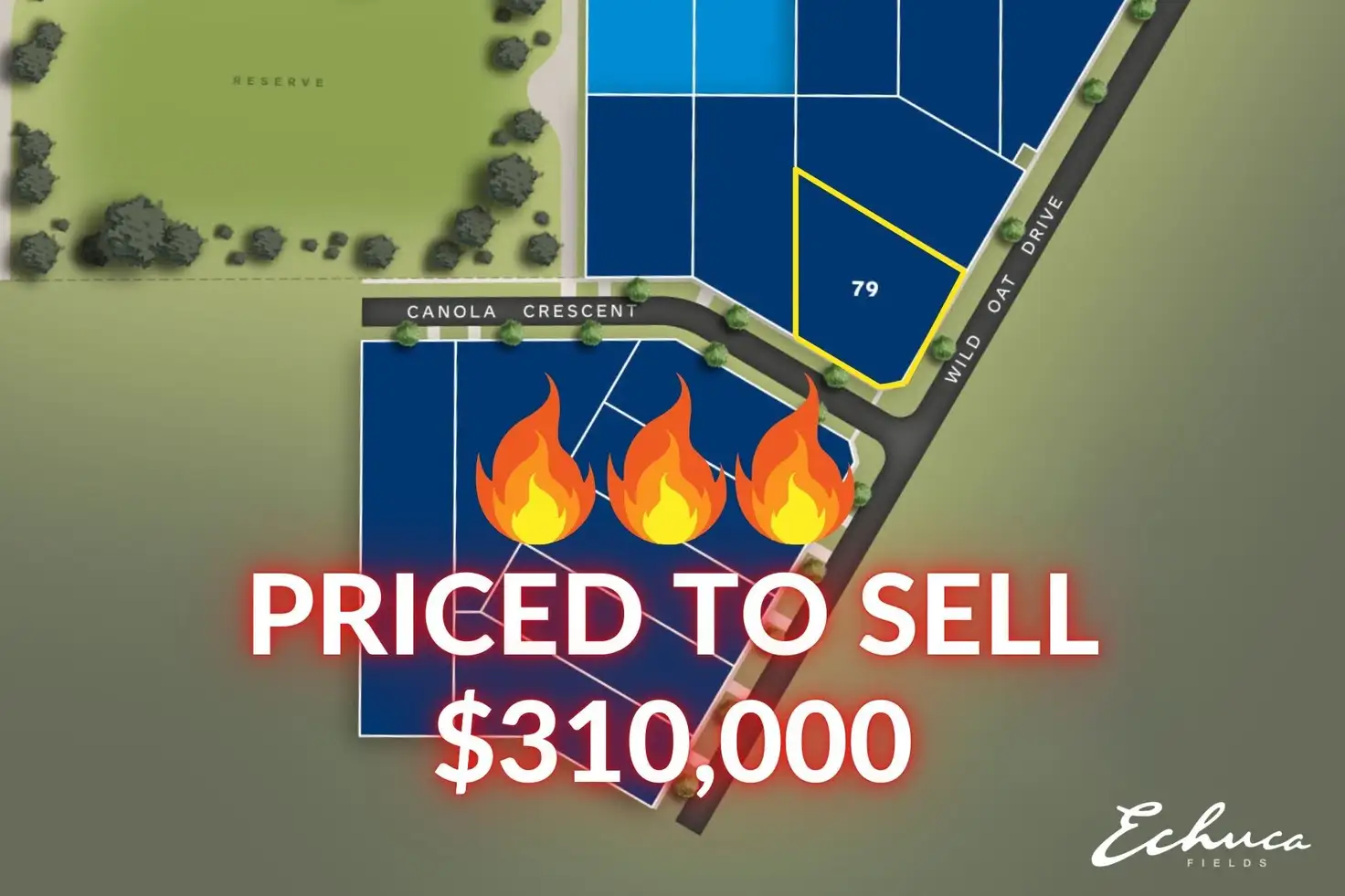 Main view of Homely land listing, (Lot 79) 40 Wild Oat Drive Echuca Fields Stage 3B, Echuca VIC 3564