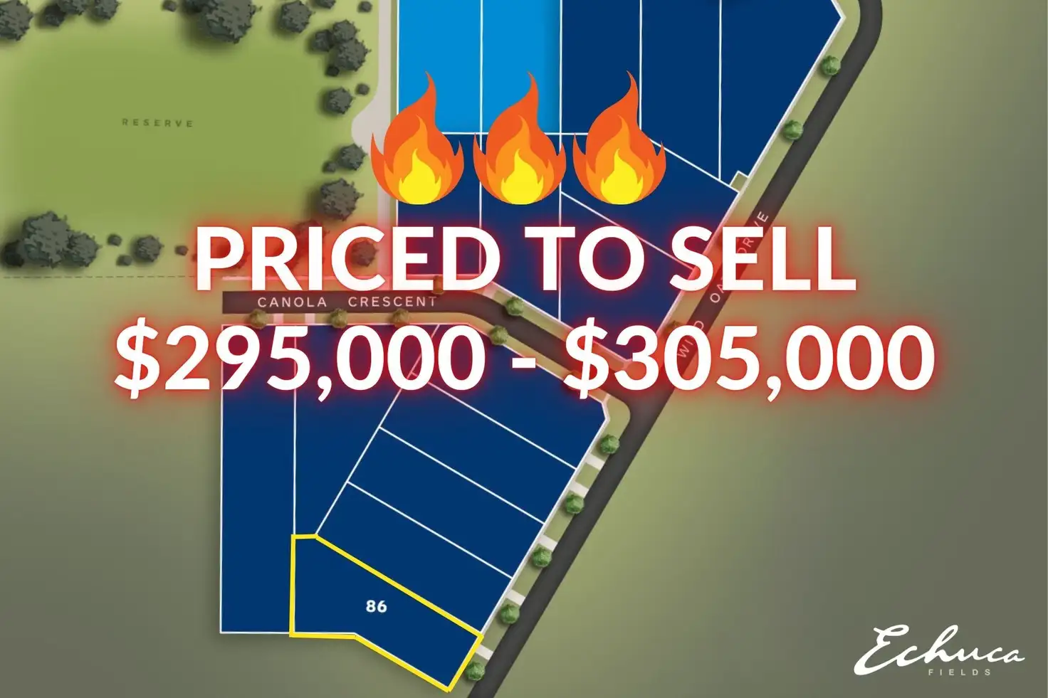 Main view of Homely land listing, (Lot 86) 50 Wild Oat Drive Echuca Fields Stage 3B, Echuca VIC 3564