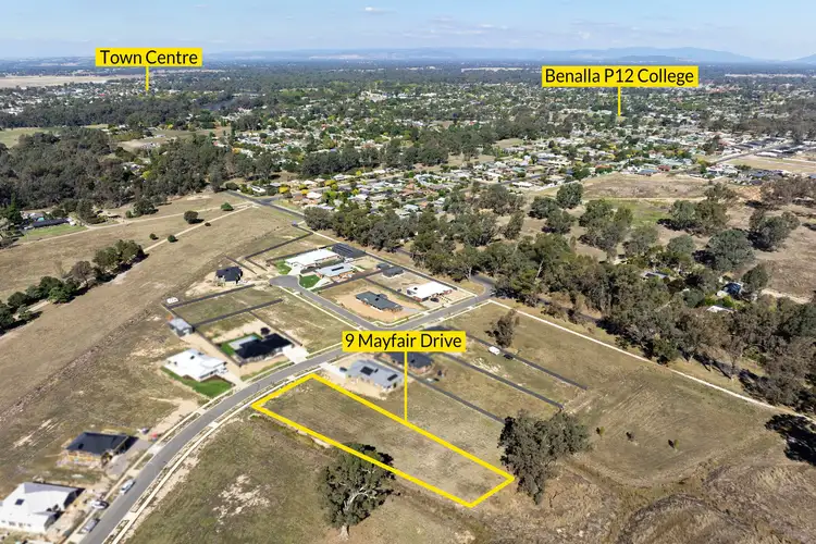 Main view of Homely land listing, 9 Mayfair Drive, Benalla VIC 3672