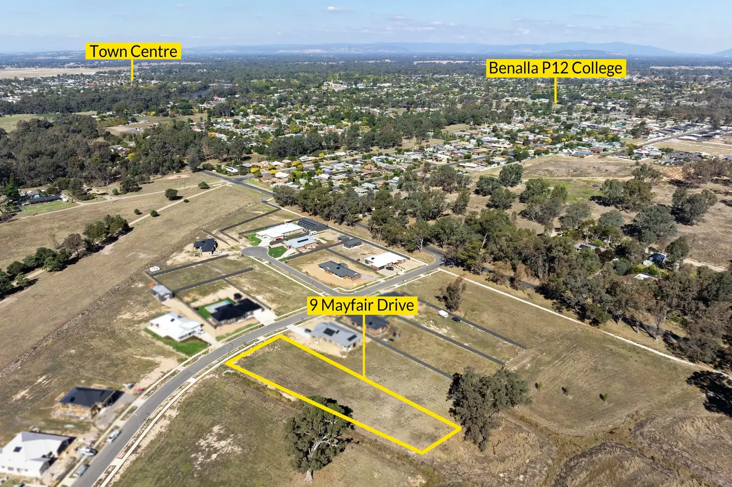 Main view of Homely land listing, 9 Mayfair Drive, Benalla VIC 3672