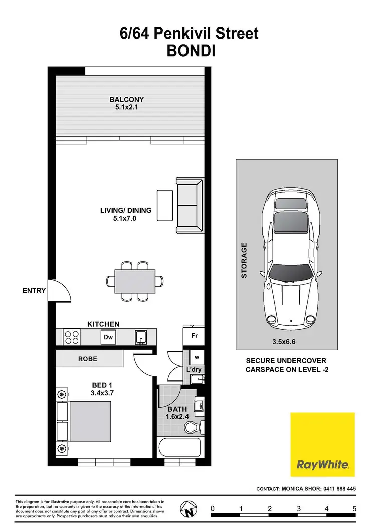 Seventh view of Homely apartment listing, 6/64 Penkivil Street, Bondi NSW 2026