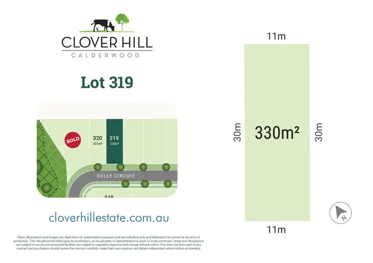 Main view of Homely land listing, Lot 319 - 43 Dolly Circuit, Calderwood NSW 2527