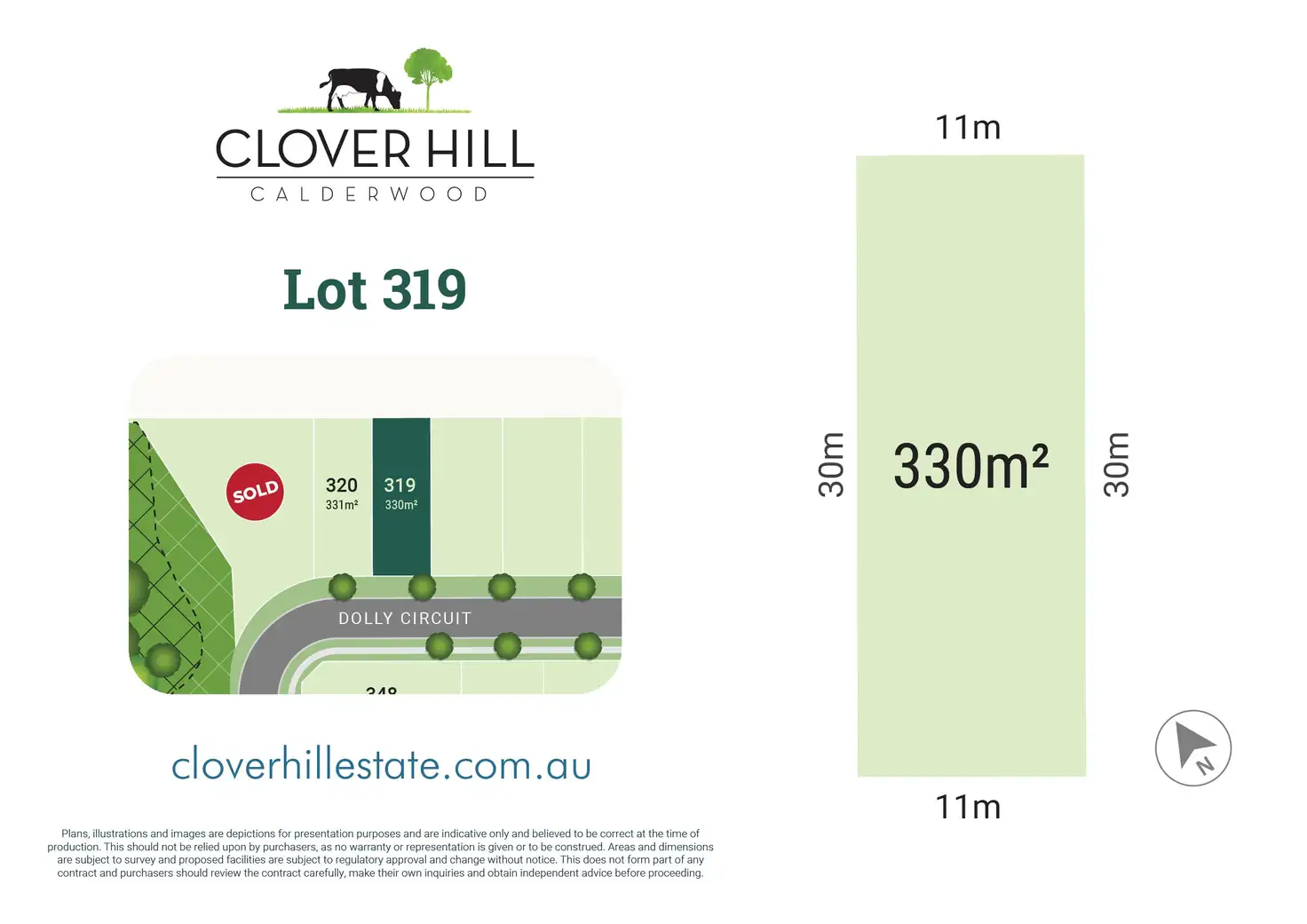 Main view of Homely land listing, Lot 319 - 43 Dolly Circuit, Calderwood NSW 2527