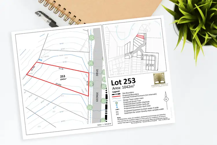 Main view of Homely land listing, Proposed Lot 253 George Drive, Chilcotts Grass NSW 2480