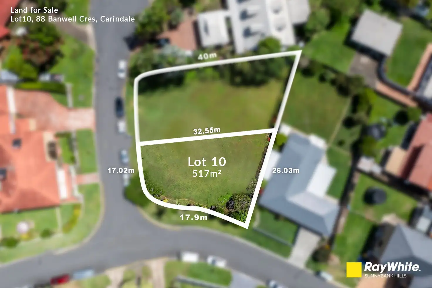 Main view of Homely land listing, 88 Banwell Crescent, Carindale QLD 4152